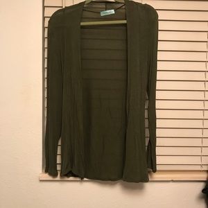 Green cardigan